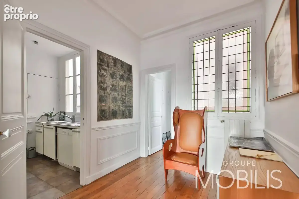 Paris 16 - passy - appartement familial de 103m2 - 2/3 chambres - balcon, etage eleve, lumineux, calme - photo 3