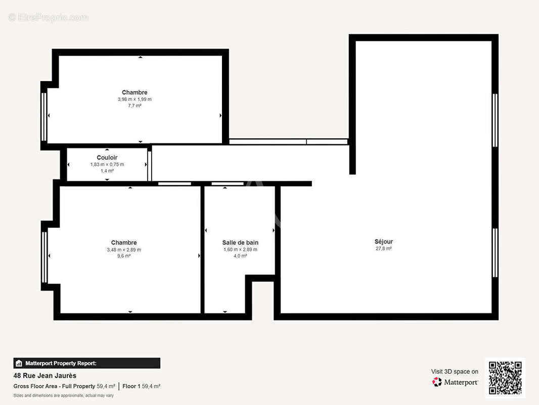 Appartement Cannes 3 pièces 51.01 m2 terrasse Banane - photo 10