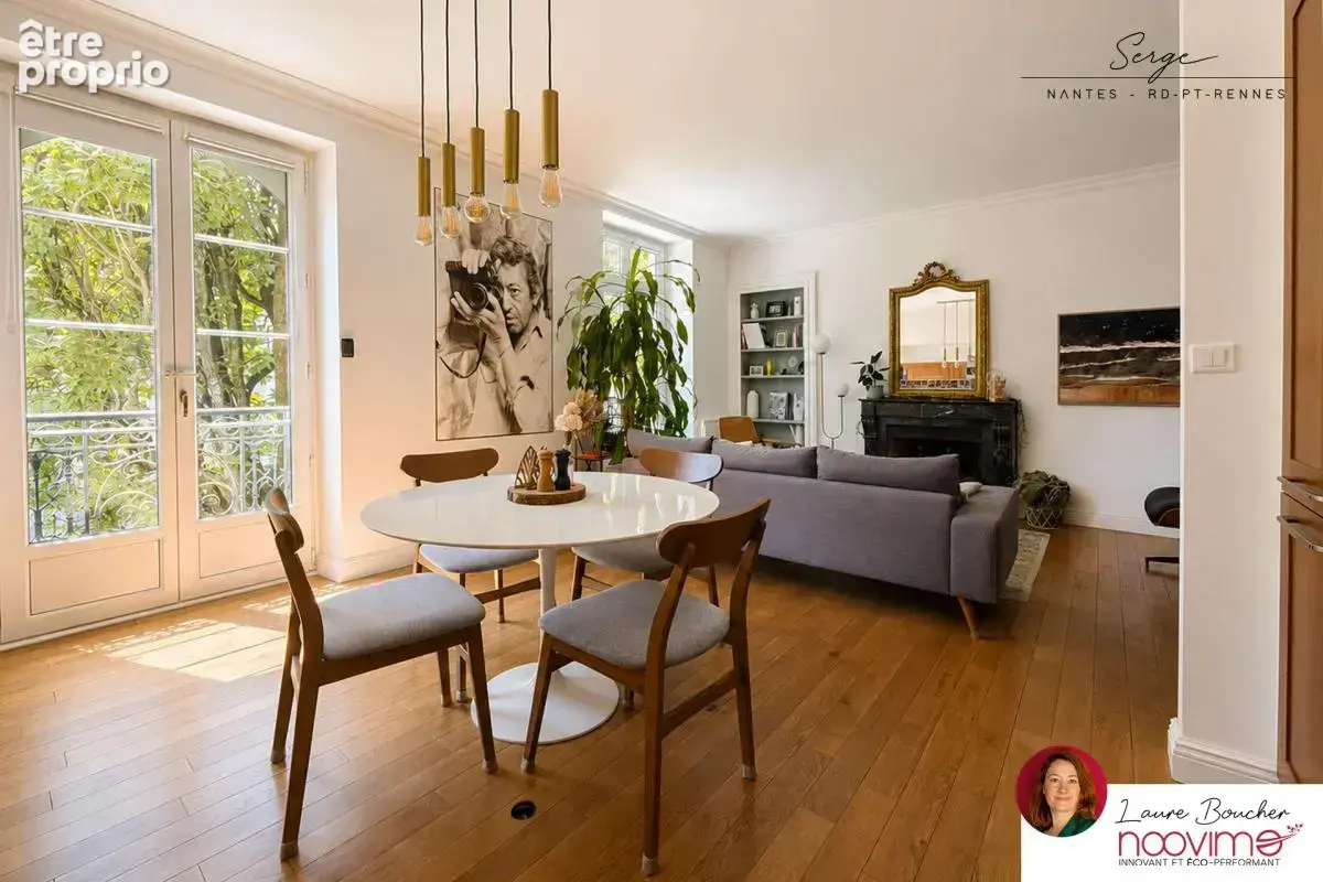 Nantes hauts-pavés / saint-félix   t3 de 69 m2   charme de l - photo 6