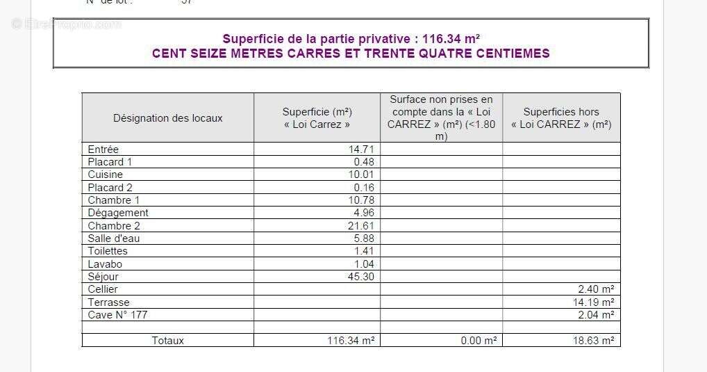 Appartement à LYON-4E