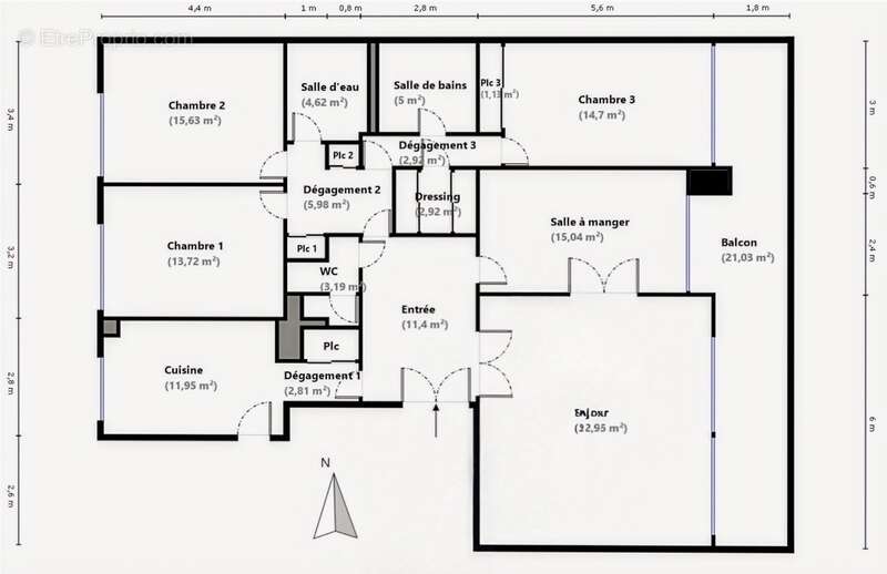 Appartement à SAINT-CLOUD