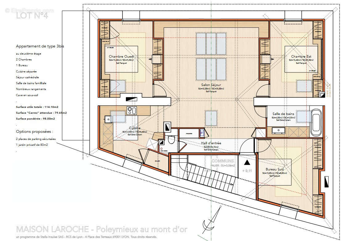 Appartement à POLEYMIEUX-AU-MONT-D'OR
