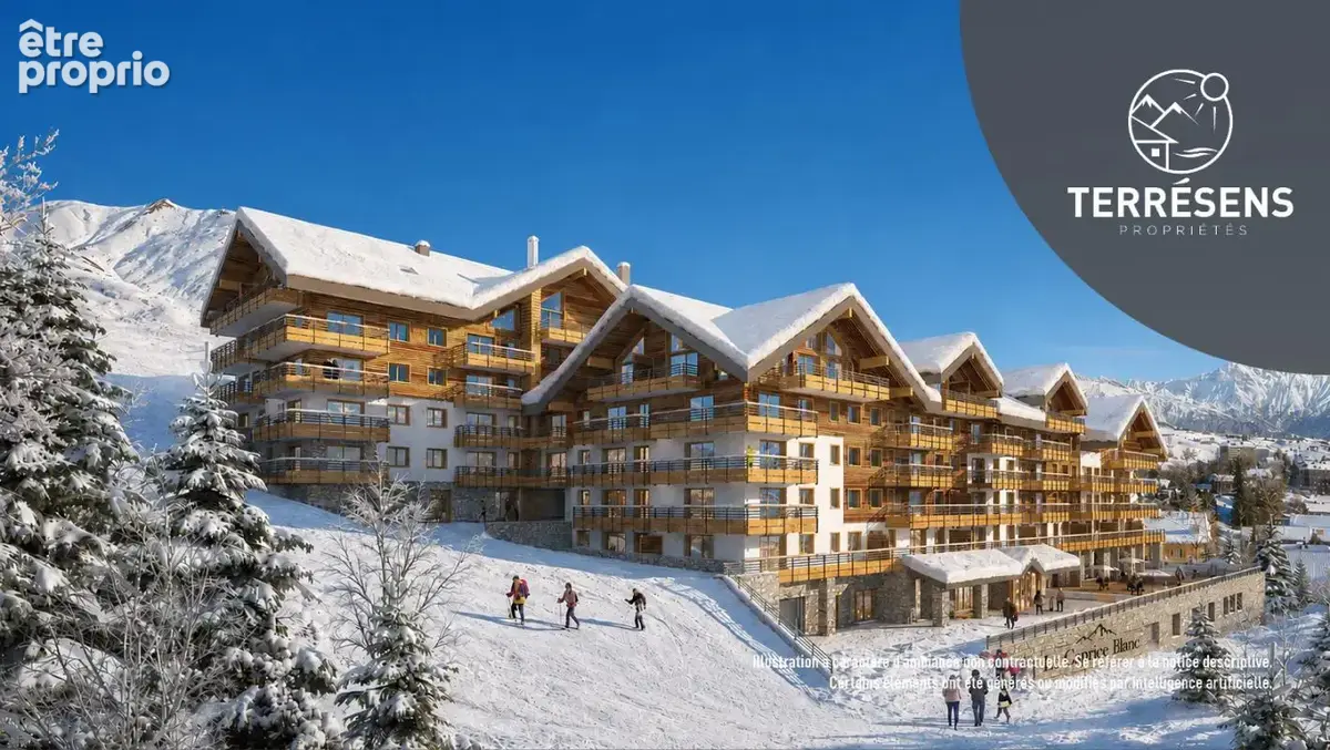 Appartement t3 cabine - résidence le caprice blanc à la toussuire - photo 2