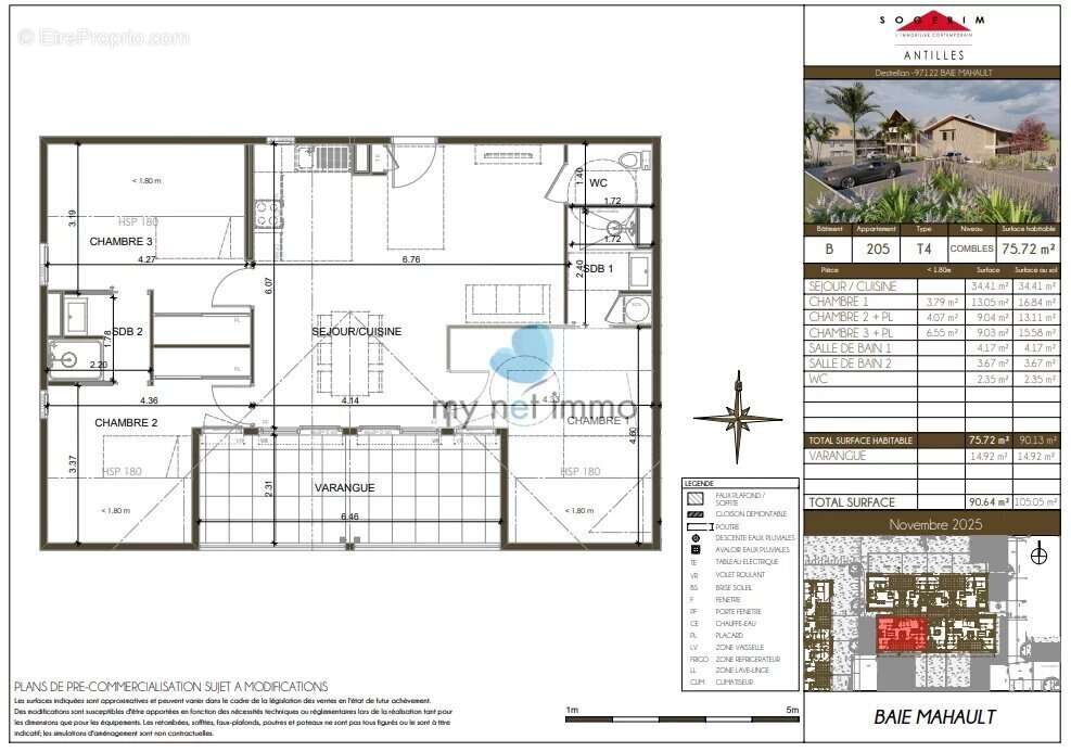 Appartement à BAIE-MAHAULT