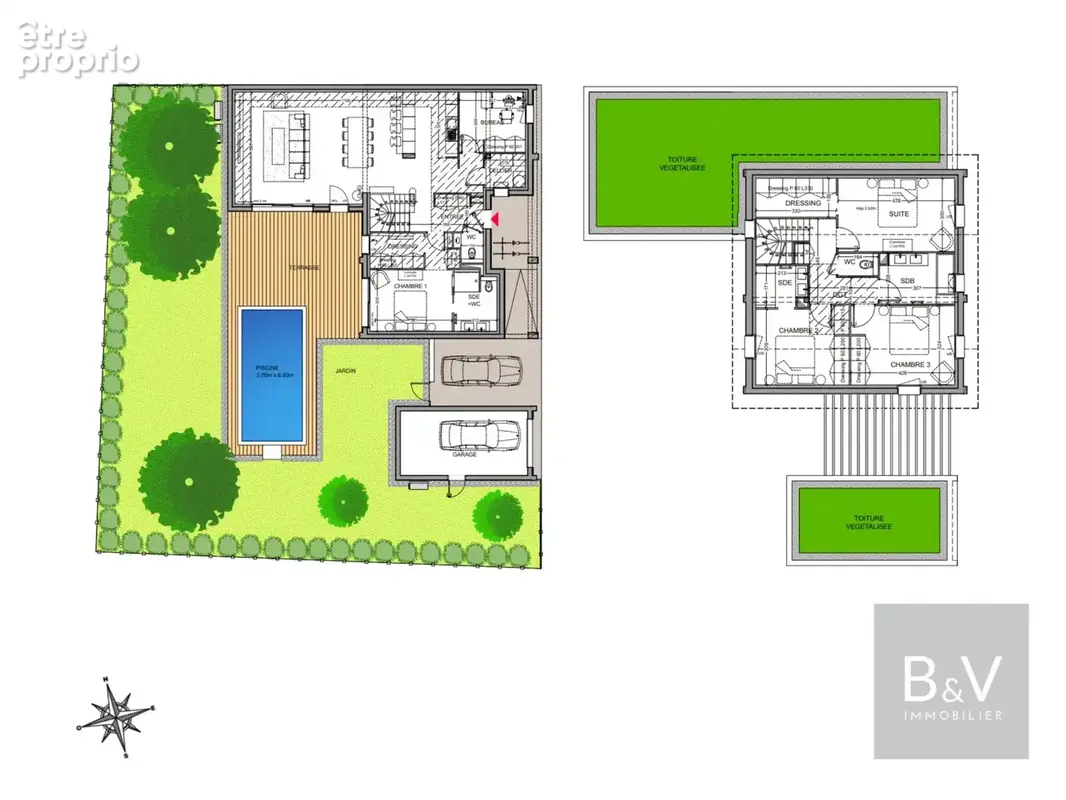 Villa d'exception 6 pièces de 171 m² avec piscine - photo 5