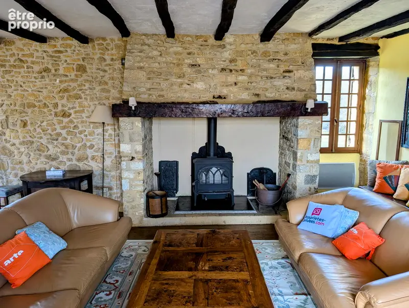 Maison ancienne de caractère, 3 chambres, grand séjour de 60 m², grangette, garage, vue campagne à Saint-Pompont, Périgord Noir - photo 5