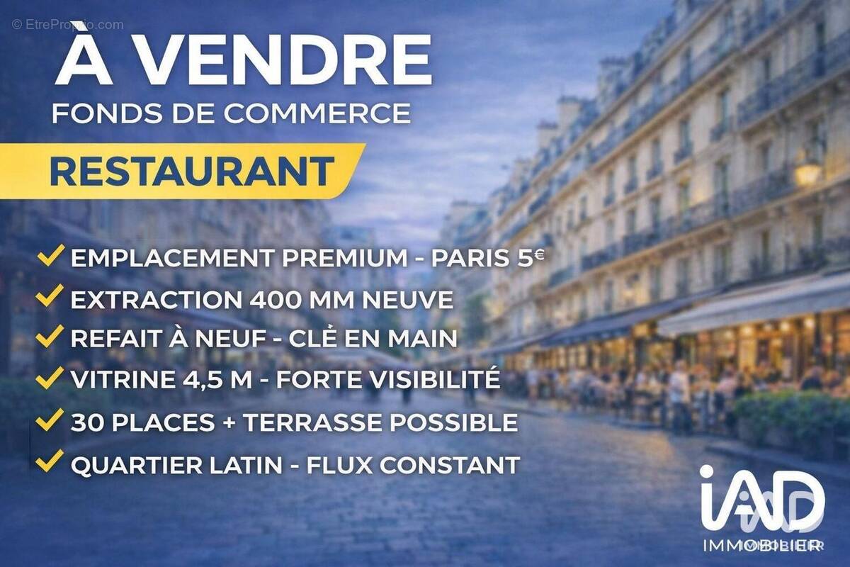 Photo 1 - Commerce à PARIS-5E