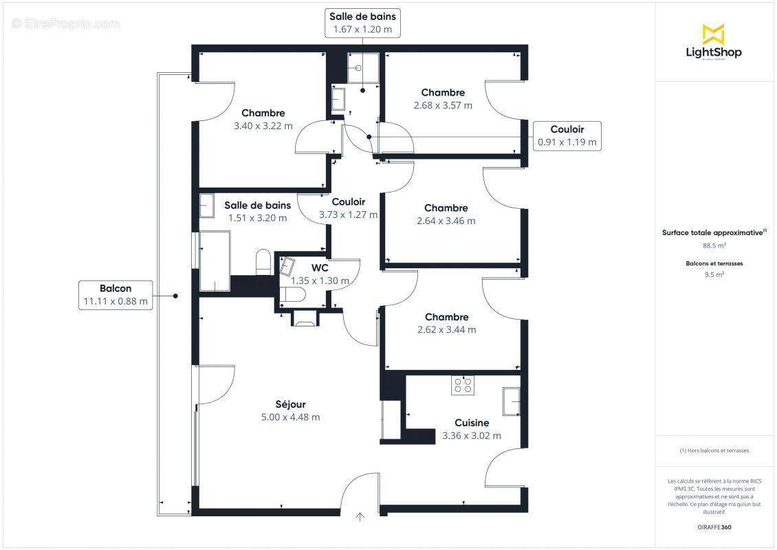 Appartement à AUBERVILLIERS