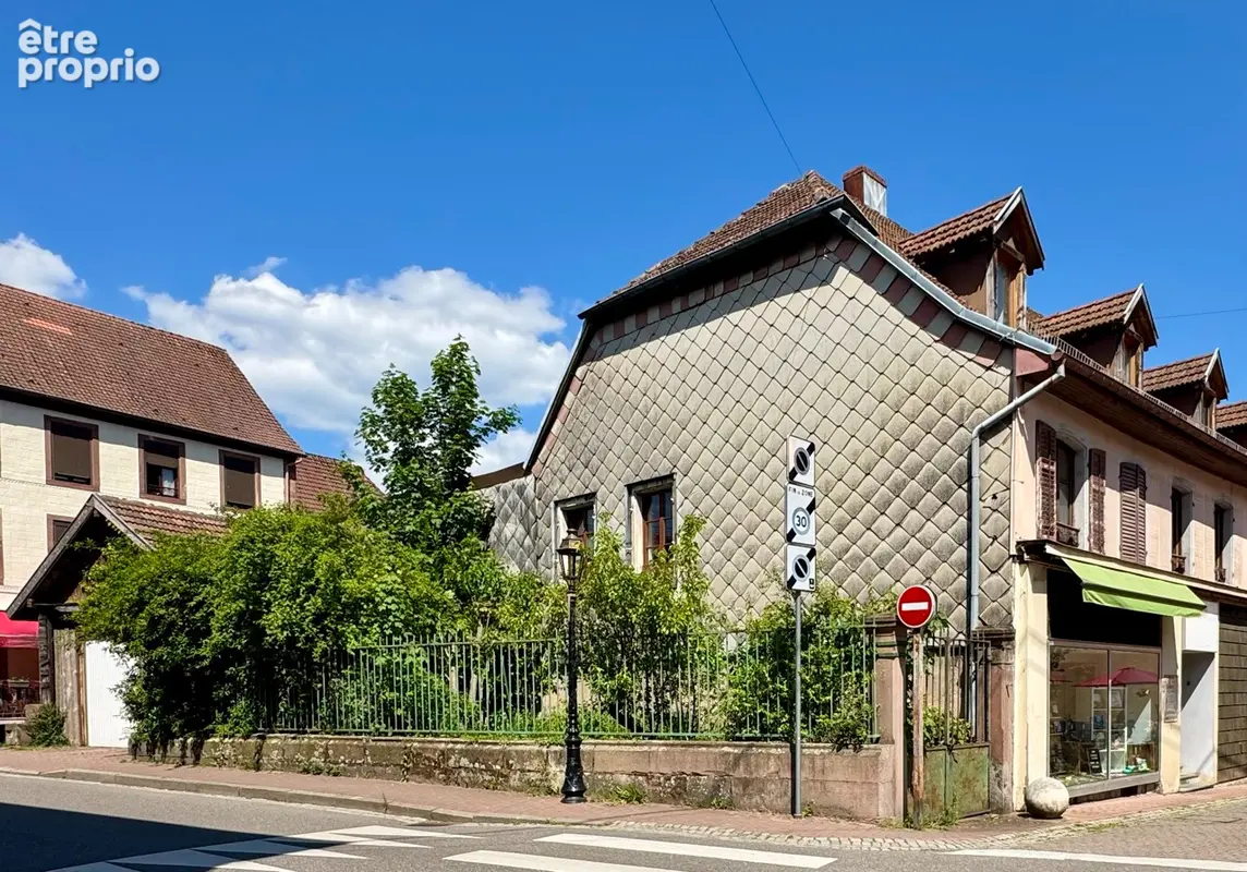 Schirmeck centre-ville - ensemble immobilier avec local commercial - garage, remise et jardin - photo 4