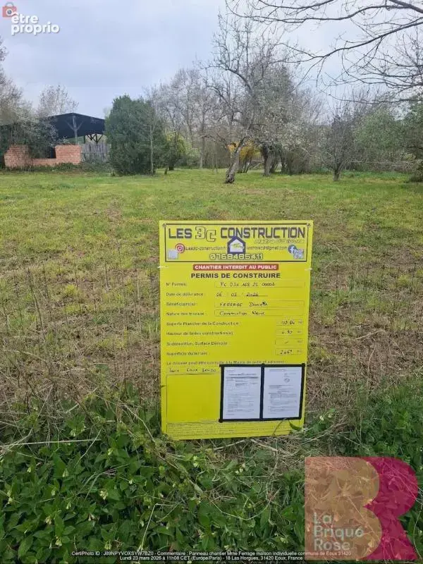 EOUX : Terrain de 2069 m² - photo 3