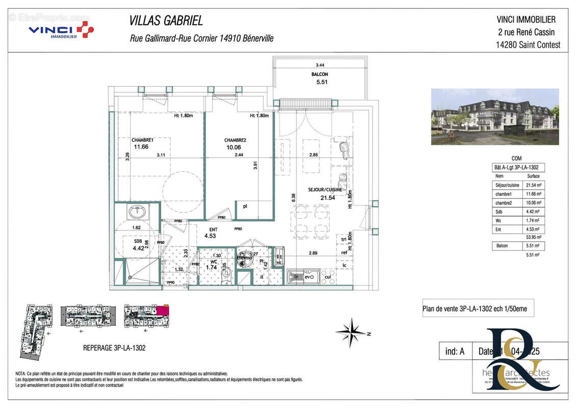 Appartement à BENERVILLE-SUR-MER