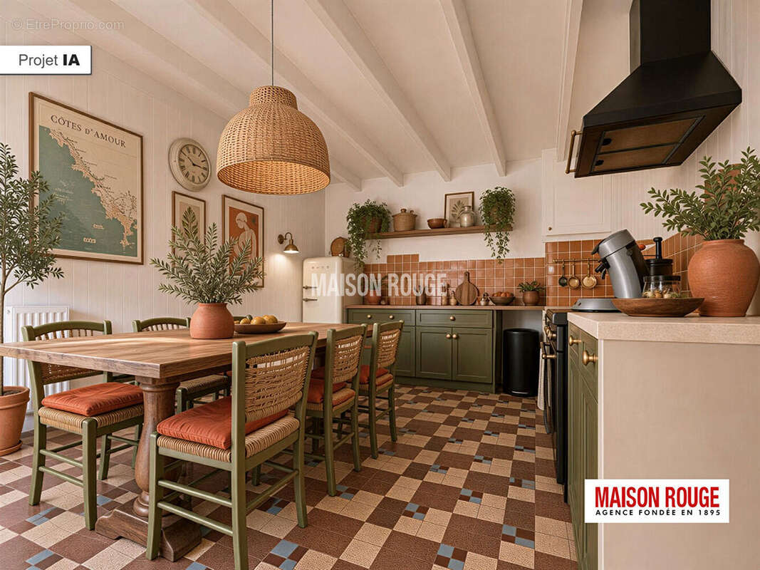 Maison de bourg en pierre à moderniser avec 5 chambres, jardin arboré et garage au coeur de Plourhan - photo 7