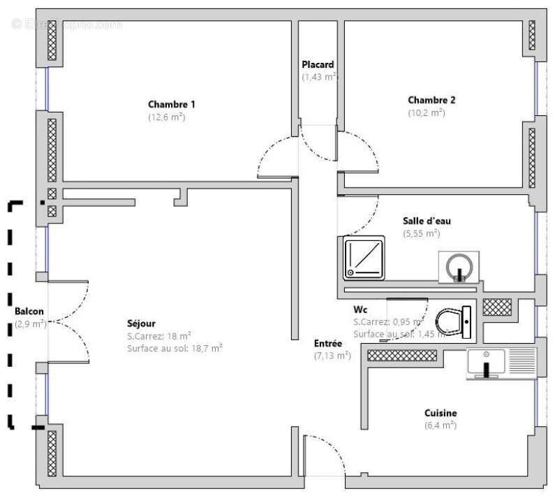 Appartement à ABBEVILLE