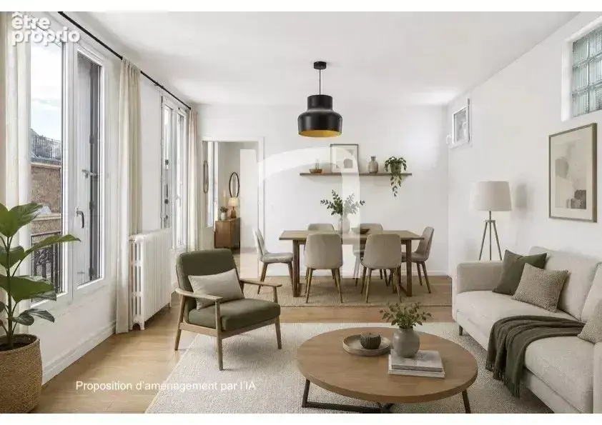 Quartier Ternes : 46m2 au 7ème, 1ch - photo 5