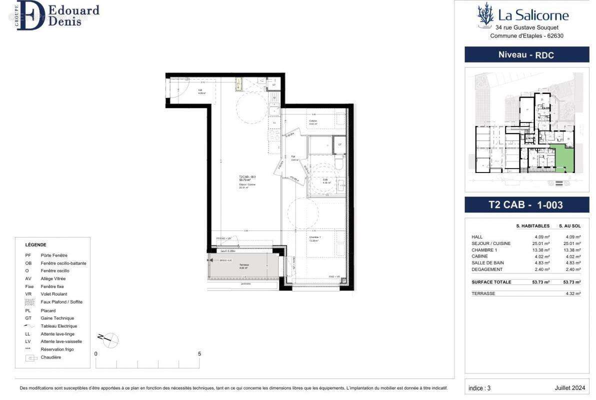 Appartement à ETAPLES
