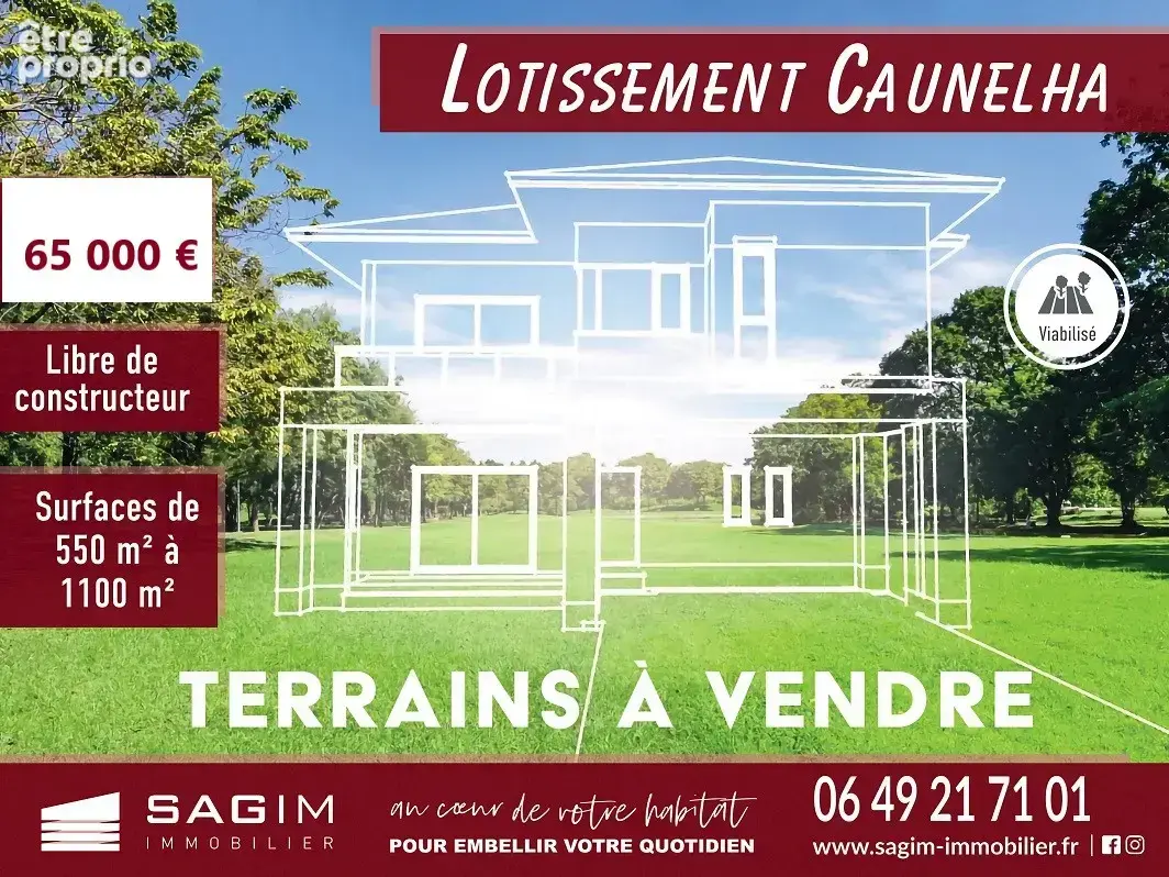 Terrain à CAUNEILLE