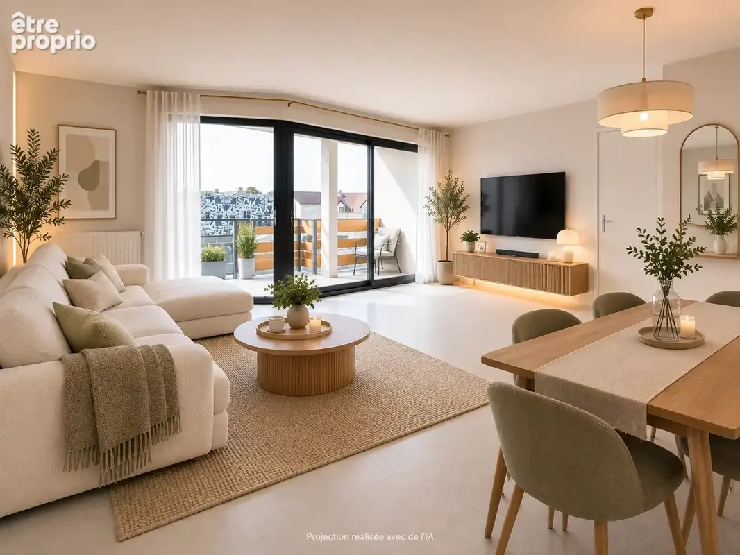 Appartement 3pp avec balcon et parking - photo 2
