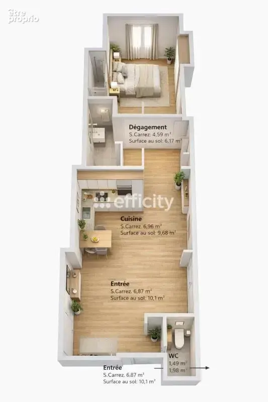 Appartement rénové - photo 6