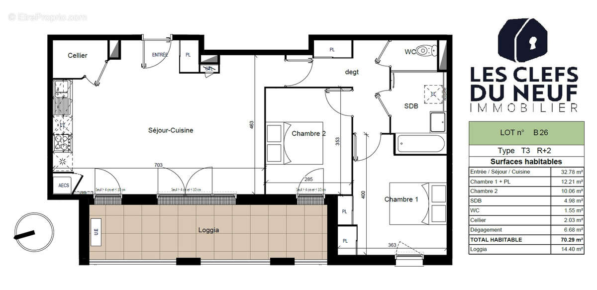 Appartement à BRAX