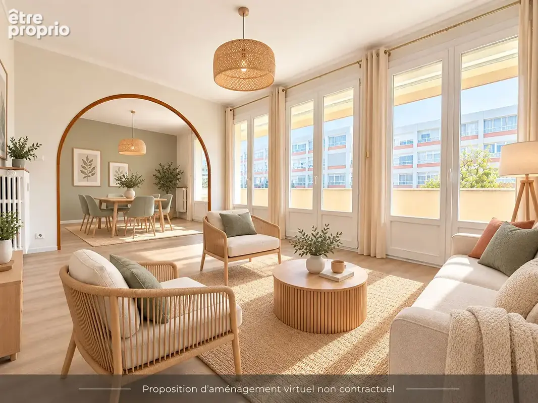 Chenove mail valendons - appartement t4 avec balcon terrasse - photo 3