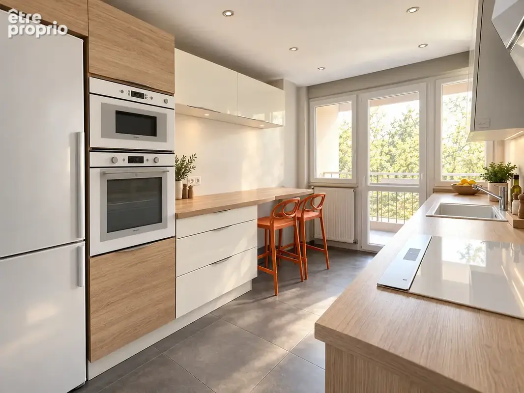 Grand T3 rénové avec deux terrasses et stationnement - photo 7
