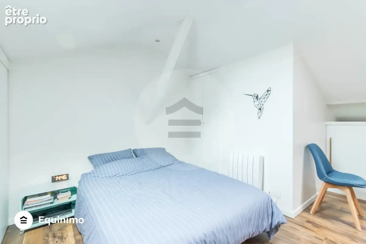 Appartement duplex situé au dernier étage de 2 pièces 1 chambre de 48,25m2 au sol. - photo 7