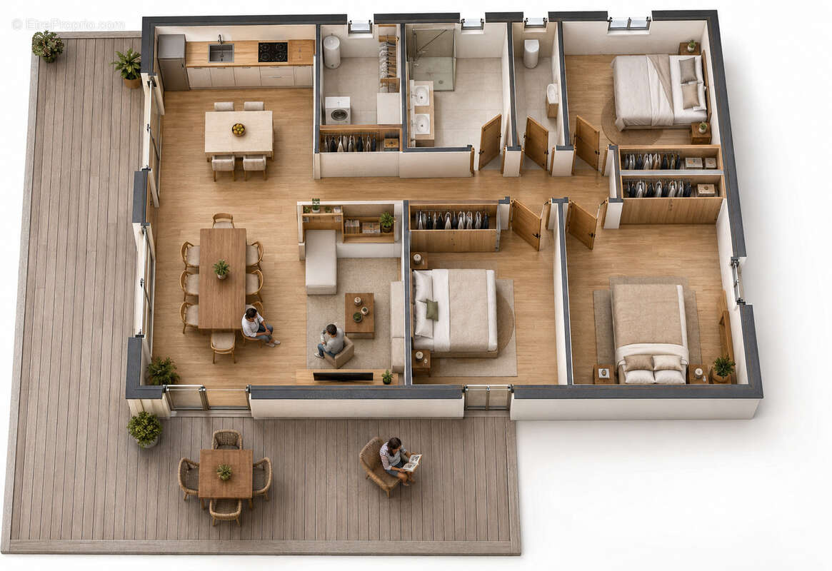 Terrain + maison neuve sur Bazillac. Construction en 3 mois , pose de la maison en environ 3 jours. - photo 5