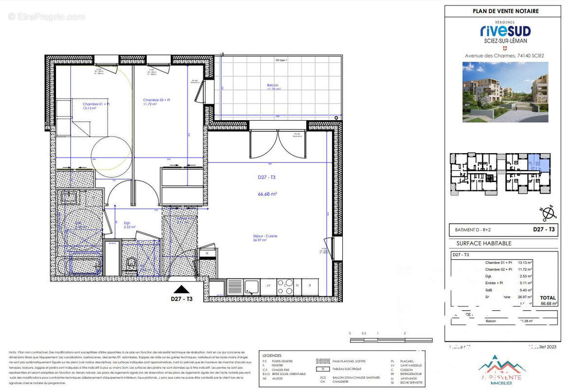 avendre-programme-neuf-rive-sud-sciez-alpesvente-sciez - Appartement à SCIEZ