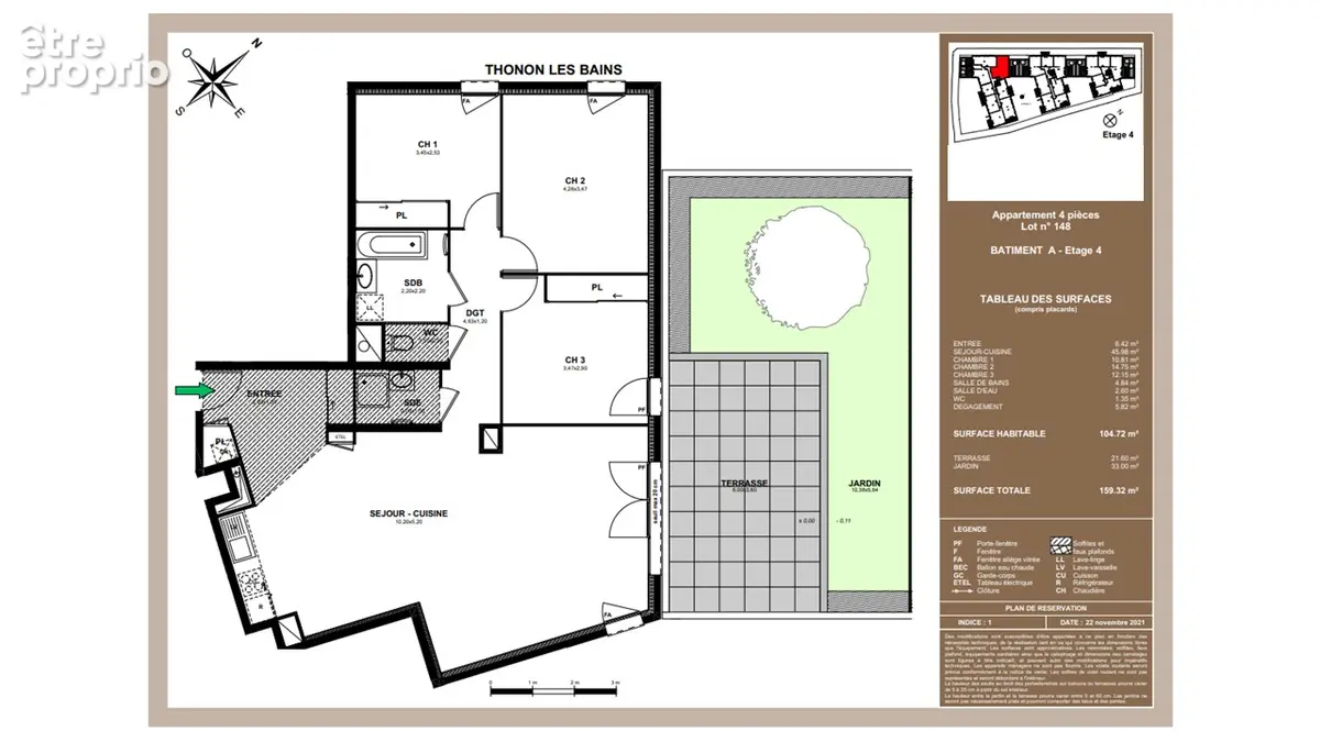 Appartement à THONON-LES-BAINS