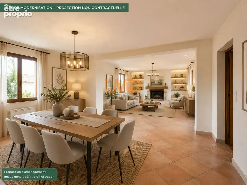 Propriété T5 avec piscine, parc, garages - photo 7