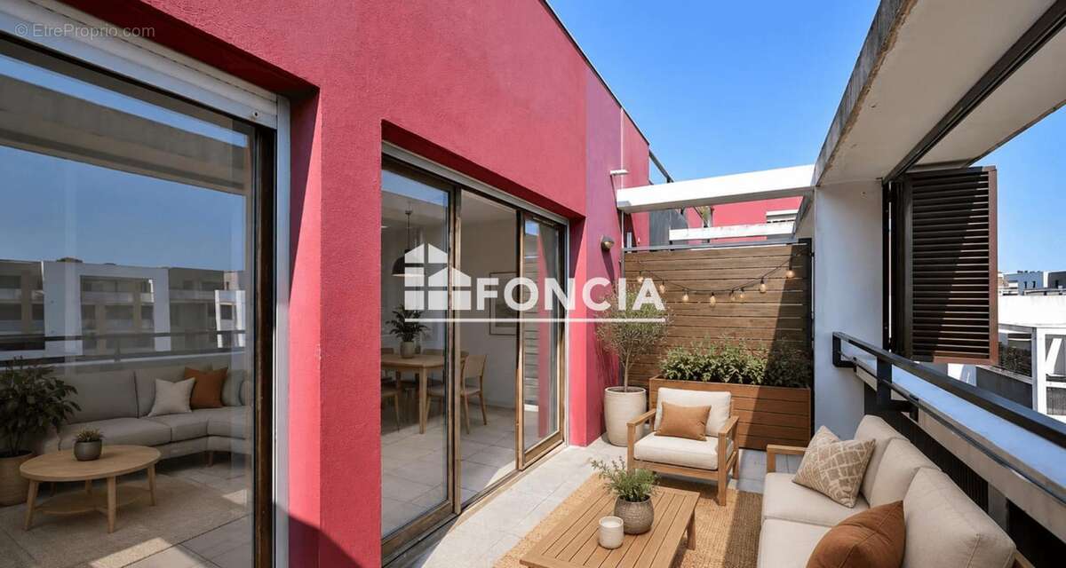 Montpellier Quartier OVALIE : Beau T2 avec terrasse et garage - photo 9