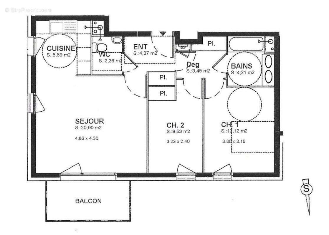 Appartement à SAINT-APOLLINAIRE