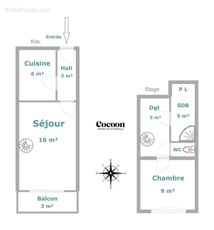 Appartement à MARSEILLE-4E