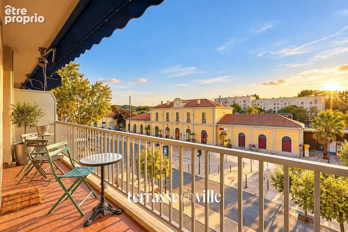 Aix en provence - quartier de la gare - appartement t2 -terrasse -  44 m2 - 245 000 € - - photo 3