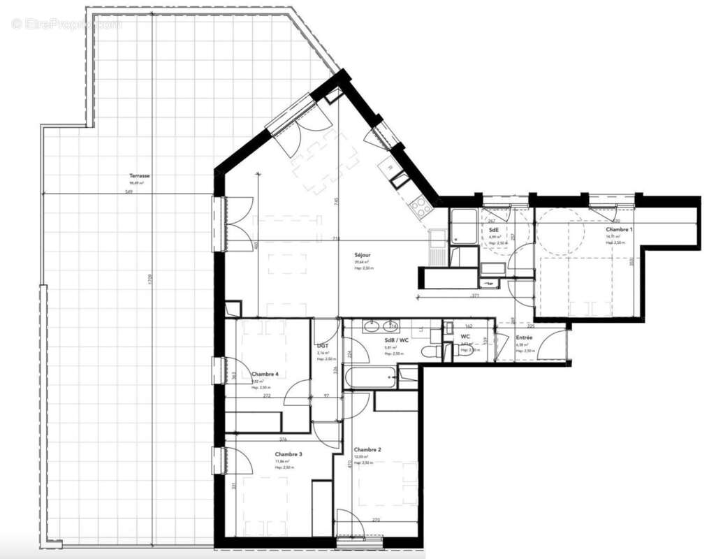 Appartement 110 m² à Merignac  - photo 2