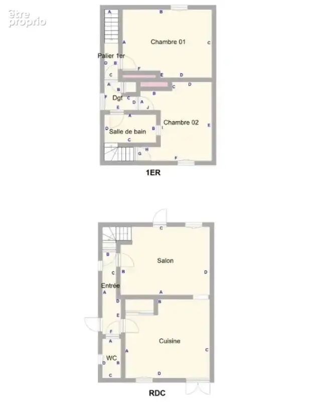 Maison ancienne 91m²  2CH avec petit jardin - photo 12