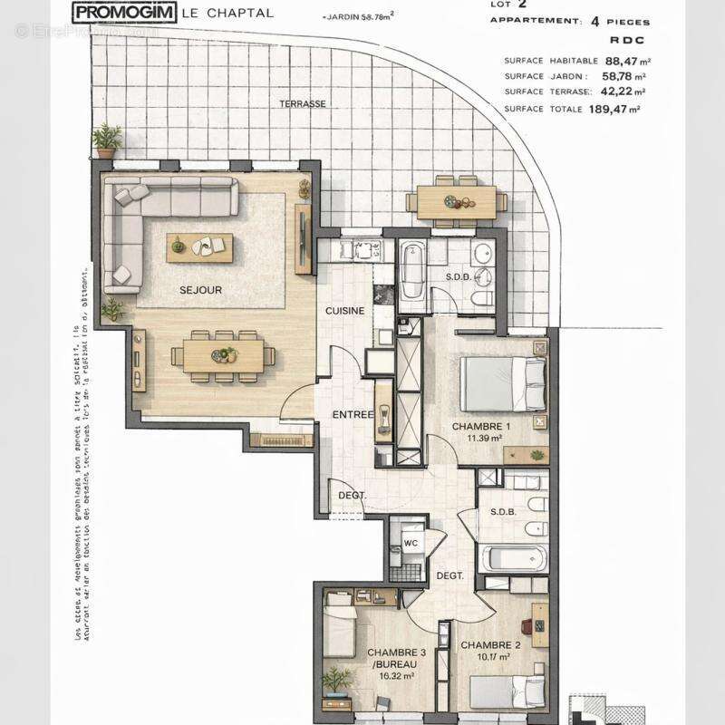 Appartement à LEVALLOIS-PERRET