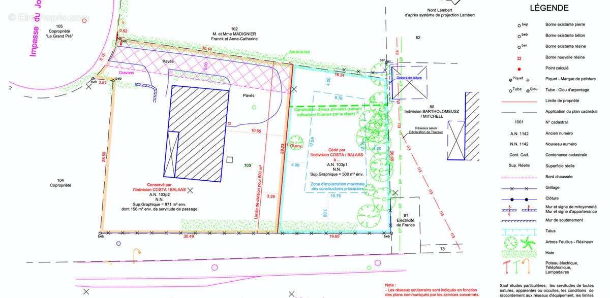 Terrain à PREVESSIN-MOENS