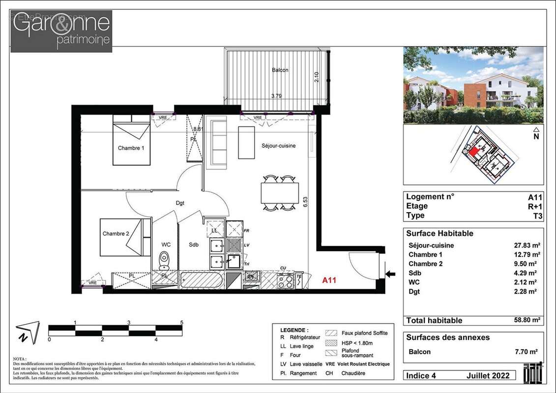 Appartement T3 - Escalquens - photo 7