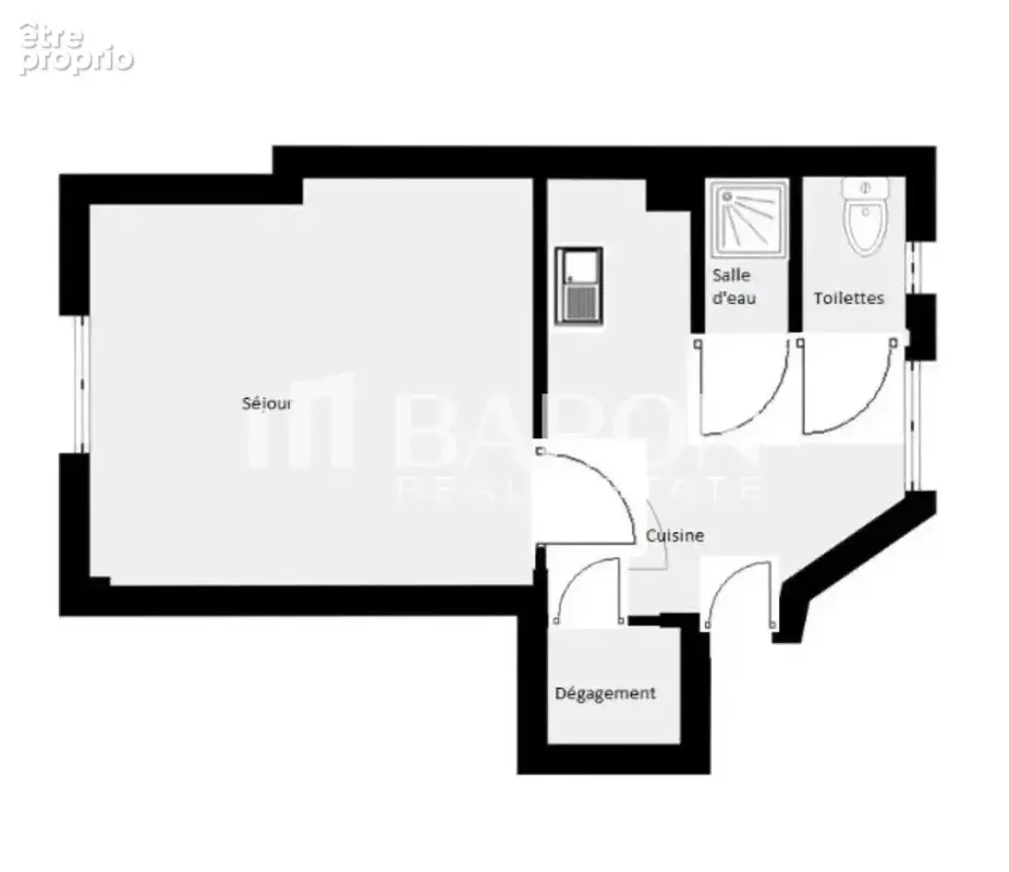 Paris xviiᵉ - 23 m² à rafraîchir  - batignolles épinettes - photo 4
