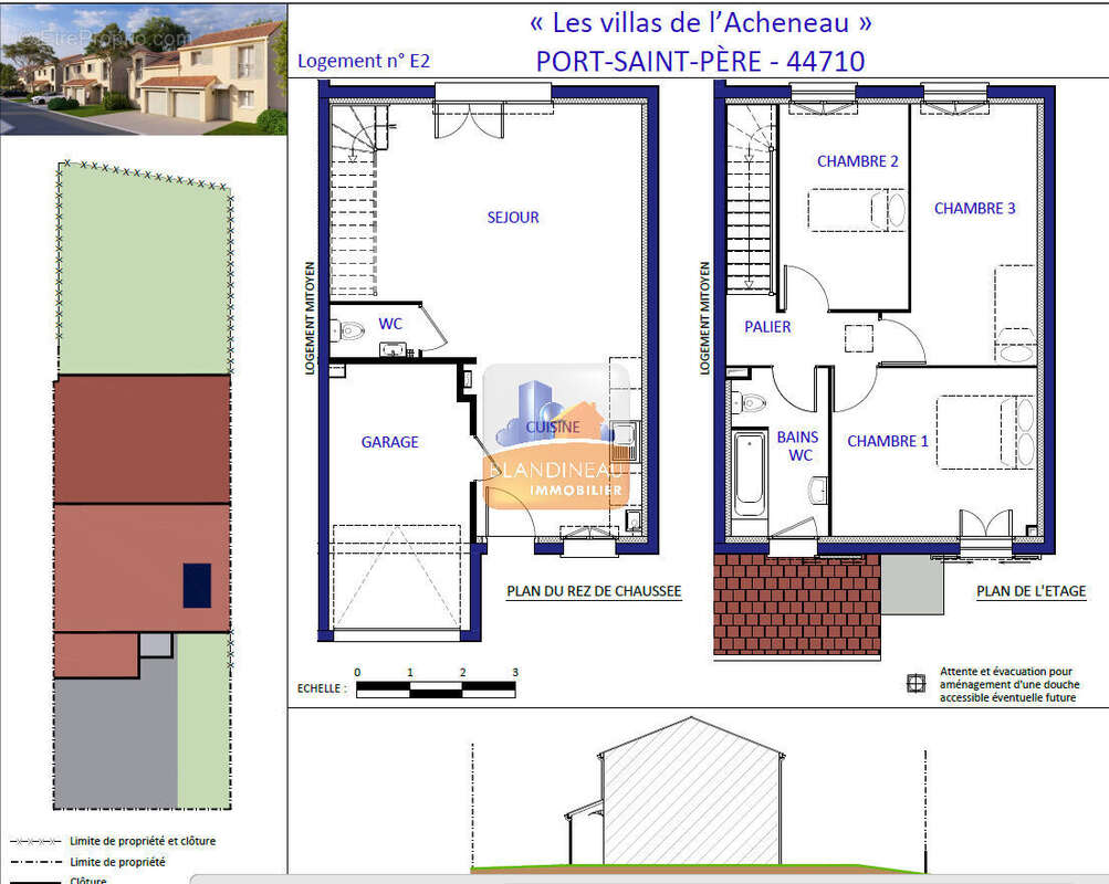 Port st pere - bourg - maison neuve 3 ch + jardin - photo 10