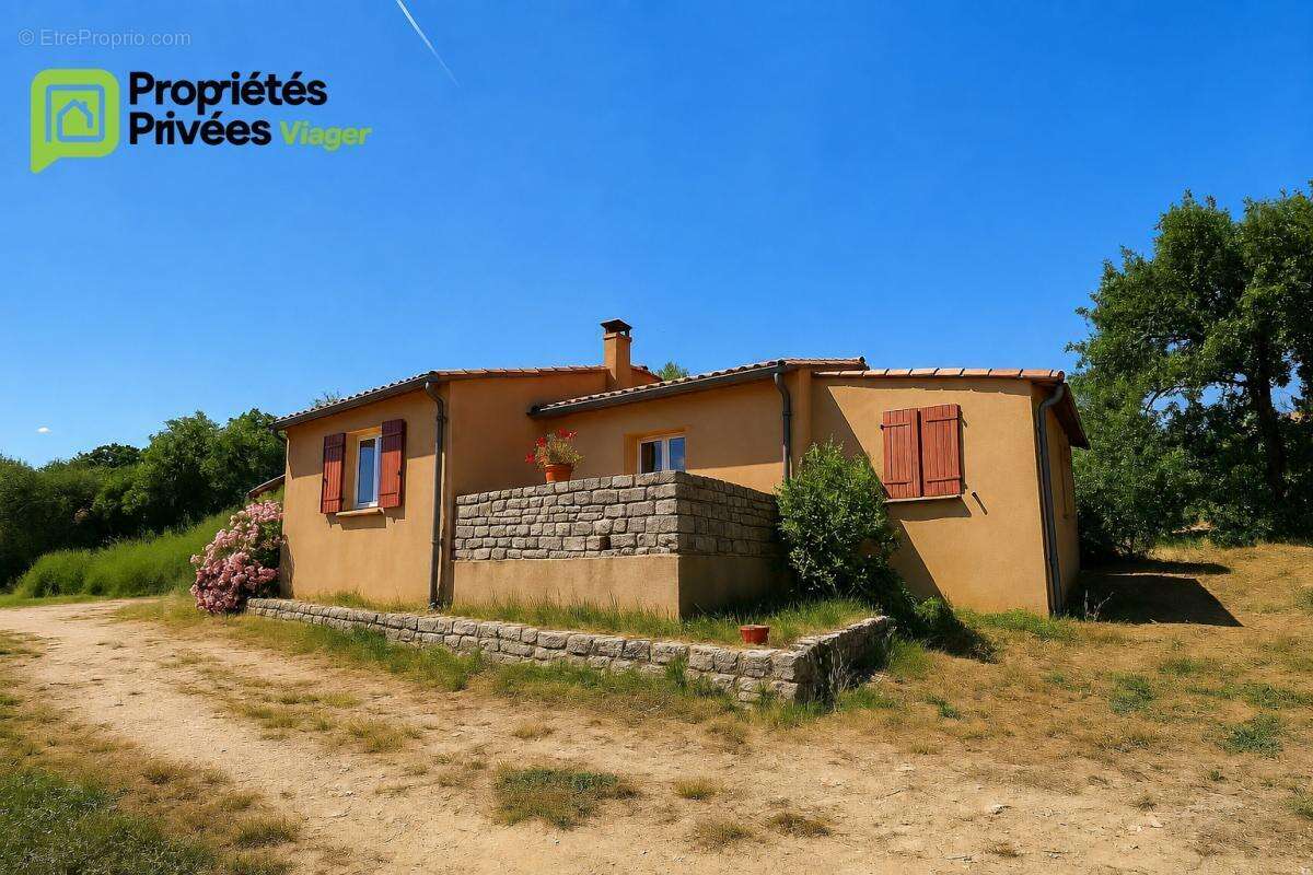 Barjac  goudargues  viager occupé 1 tête  villa 2011 de 95,4 m²  terrain 4 276 m² en partie constructible - photo 2