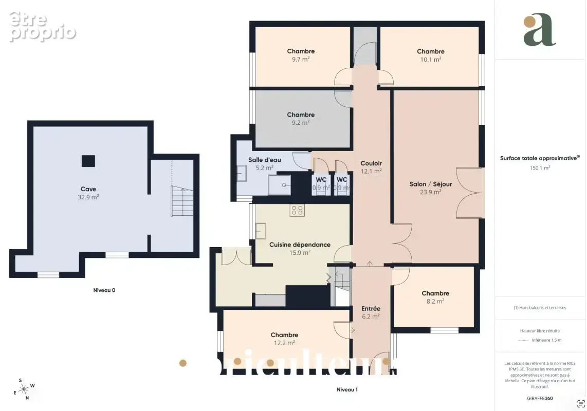 Maison familiale de plain pied - 5 chambres - 134 m²  - avec jardin, terrasse et 3 stationnements — Bezons - photo 3