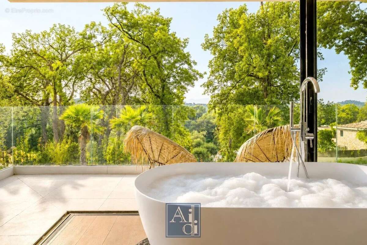 Opio proche valbonne – domaine privé – villa contemporaine neuve - photo 12
