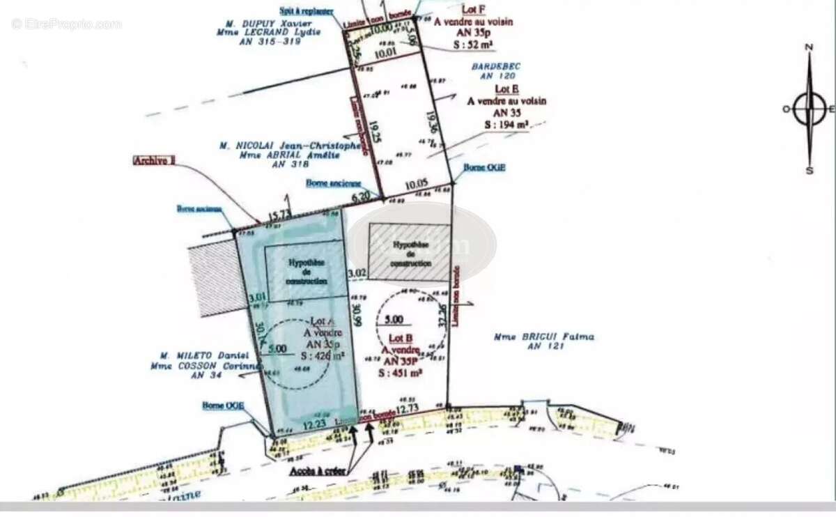 Terrain à SAINT-ANDRE-DE-CUBZAC