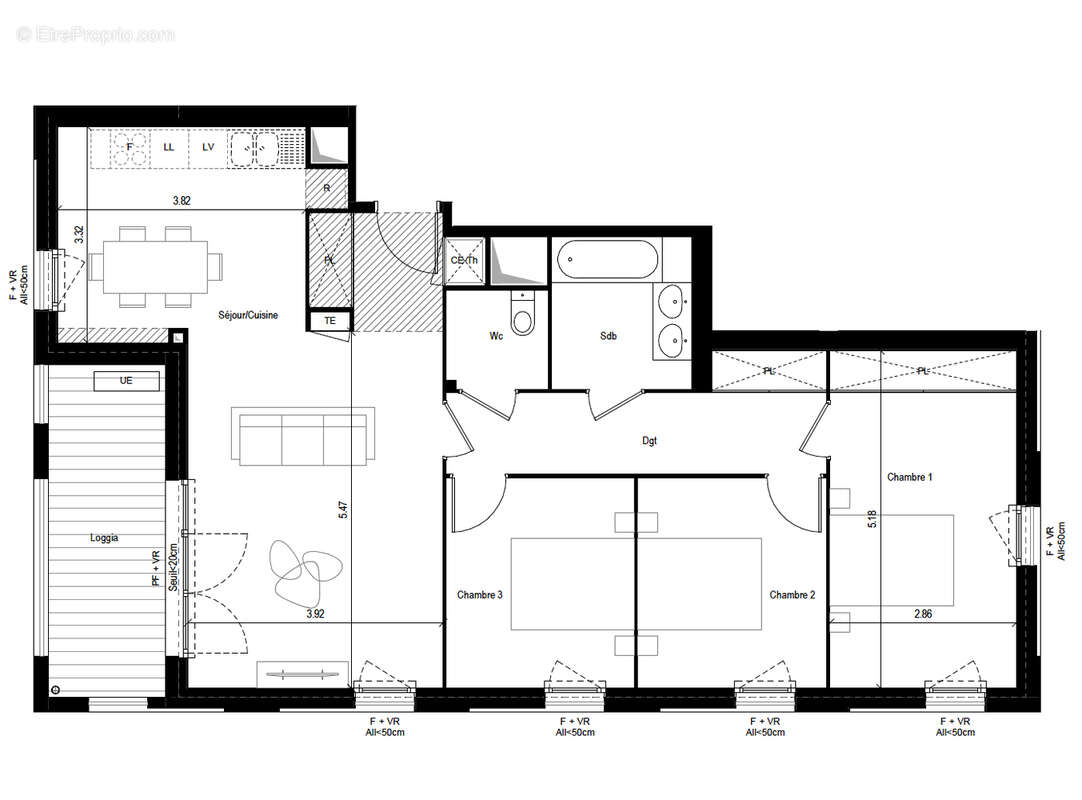 Appartement à L'UNION