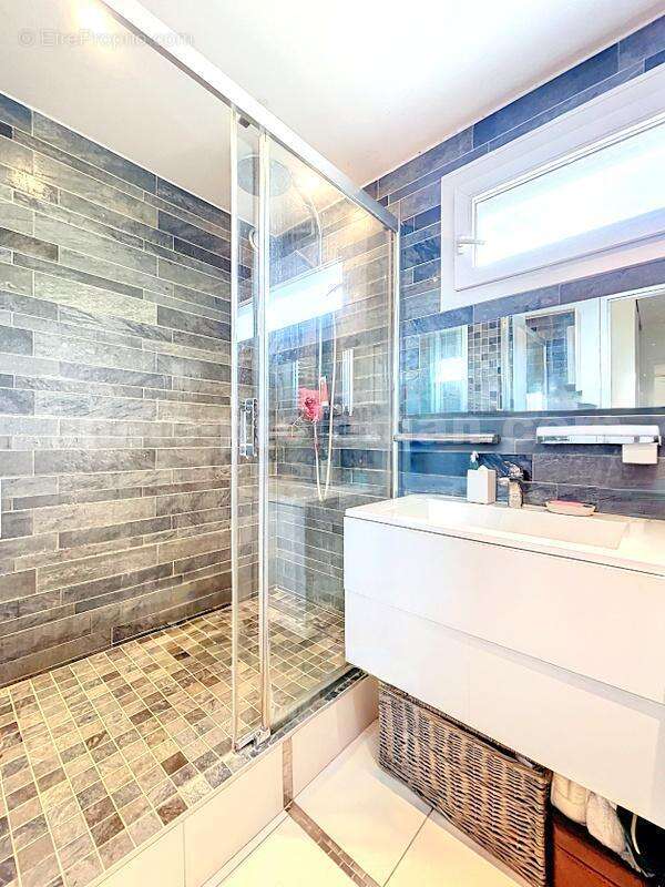 APPARTEMENT_T4_TRANSFORMEE_EN_T3_IMMO_PROLEMAN_COLLONGES_SOUS_SALEVE_BELLES_PRESTATIONS_RENOVEE_BEAUX_VOLUMES_PIED_DE_LA_DOUANE_Veyrier_geneve_TRAM_CEVA_frontiere_Suisse_rangement_pièce_de_vie_séjour_cuisine - Appartement à COLLONGES-SOUS-SALEVE