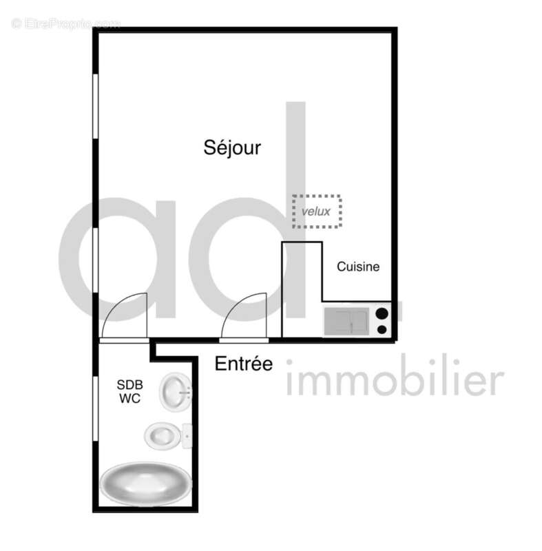 Appartement 22 m² à La Rochelle  - photo 2
