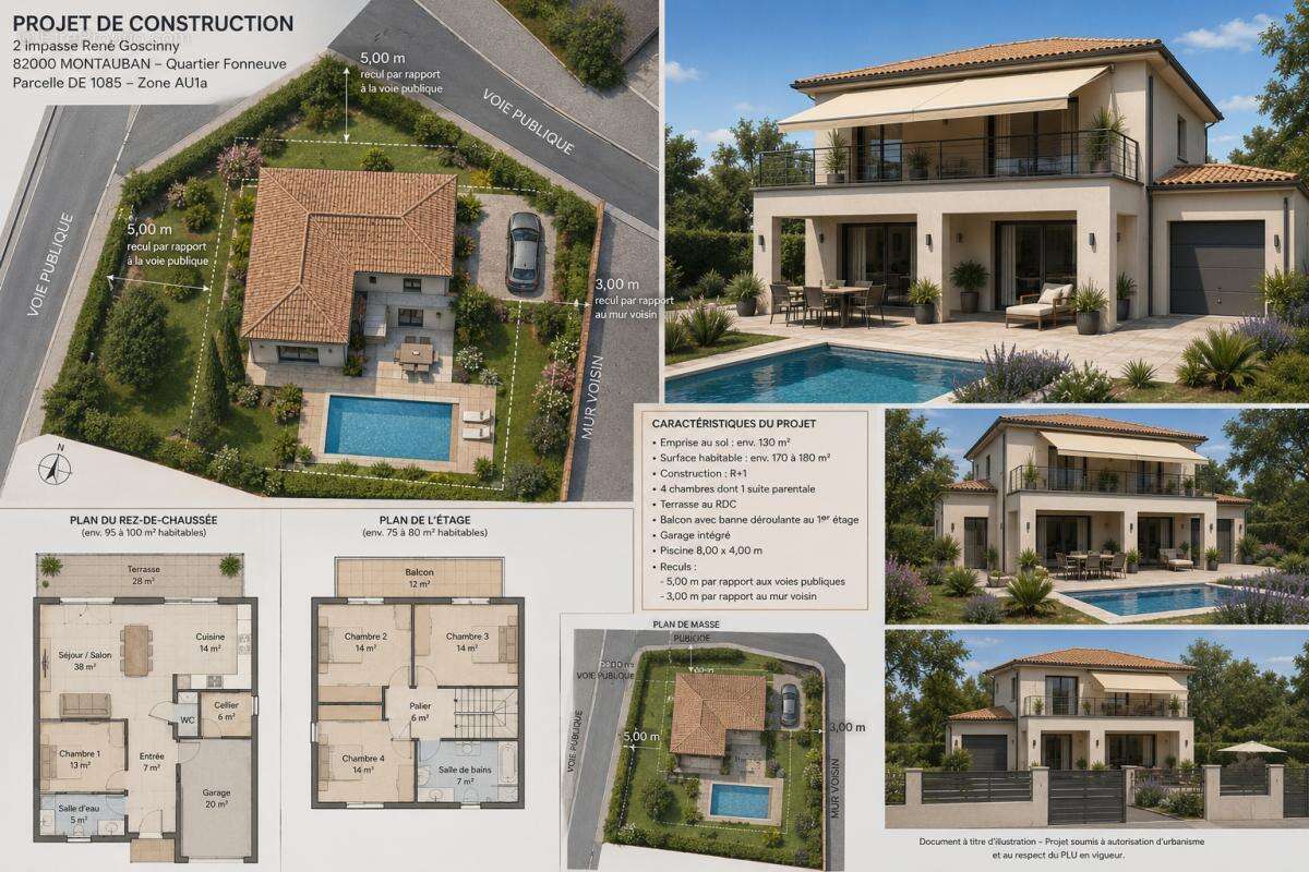 Montauban 82000,  Fonneuve Terrain  constructible et viabilisé - photo 8