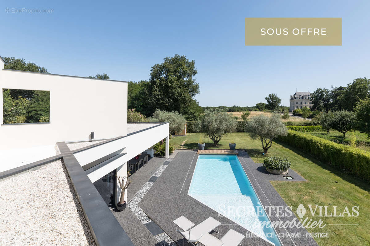 Bouliac villa contemporaine 287m2 avec vue et s/sol 150m2 - photo 1